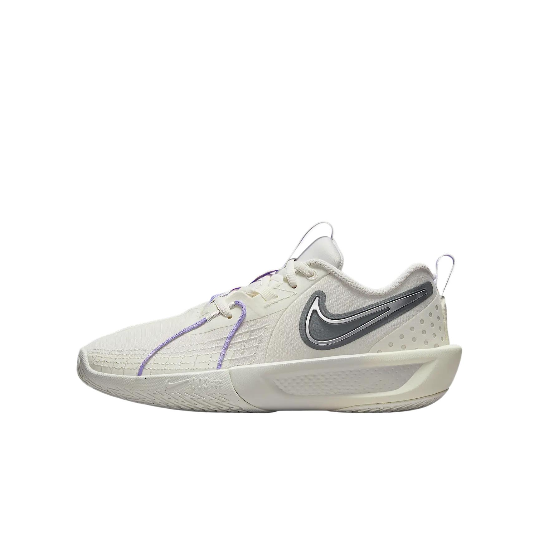 

Nike GT Cut 3 GS Sail Smoke Grey Kids Sneakers Cream Light-Bone Metallic-Silver FD7033-104 36