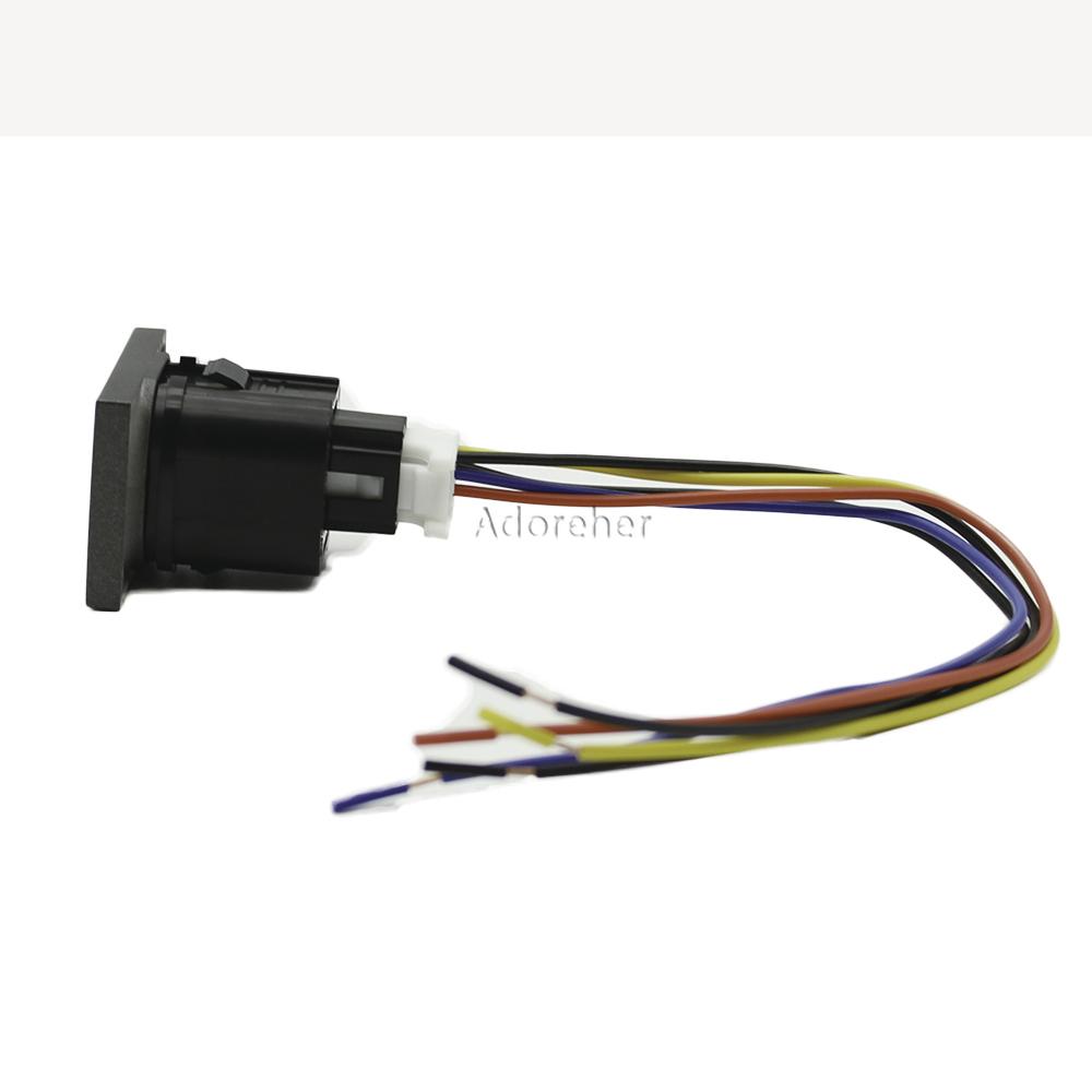 Car LED BSM Radar Sensor Light Heat Steering Wheel Power Switch Button Light for Ford Focus 2 MK2 2009 2010 2011 Accessories Switches4
