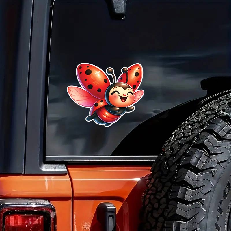 Roztomilé Berušky Hmyz Auto Samolepky Vodotěsné Vinylové Nálepky Dekorace Karoserie Okna Nárazníku Samolepky na Motorku Helmu TM123