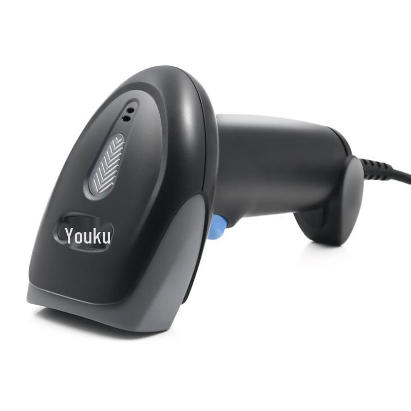 Youku Bluetooth Wireless 2D Laser Barcode Scanner for Supermarket, Cash Register, and Logistics