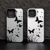 Silver Butterfly Shell Phone Case for Apple 17/16/15pro, 14promax, 13/12/11X