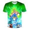 Children's Dragon Ball Series 3D Digital Printed Boys' Casual and Comfortable Round Neck Short Sleeved T-shirt