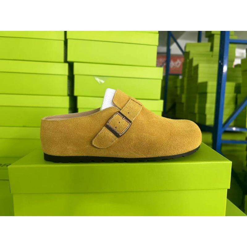 

Минималистичные женские новые полушлепанцы с толстой подошвой из кожи, ленивые на один педаль 40