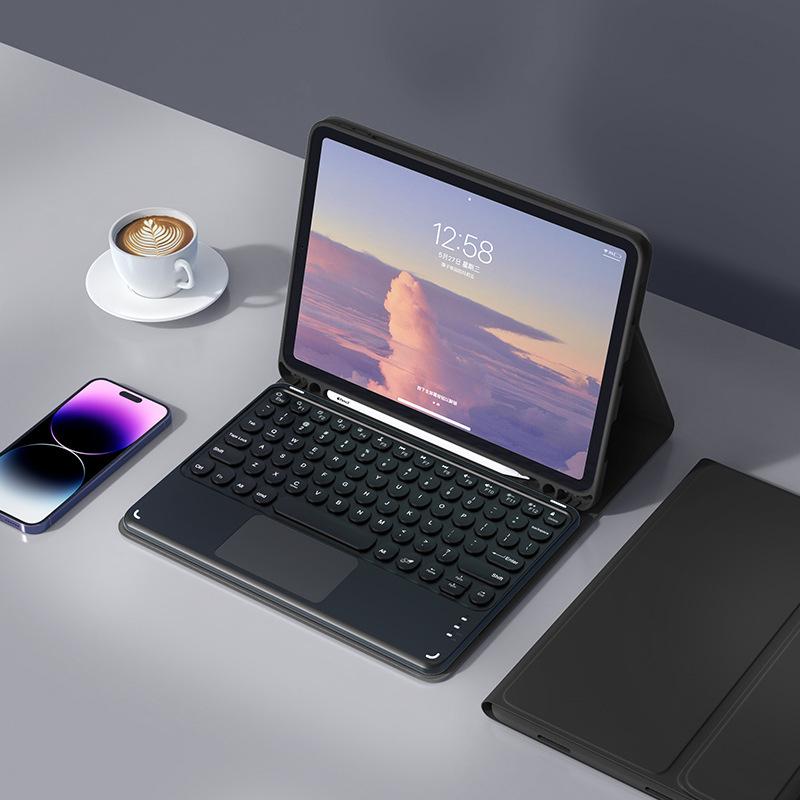 Xiaomi Tablet Hülle mit Bluetooth-Tastatur & Stifthalter - Kompatibel mit 5/6/7 Pro