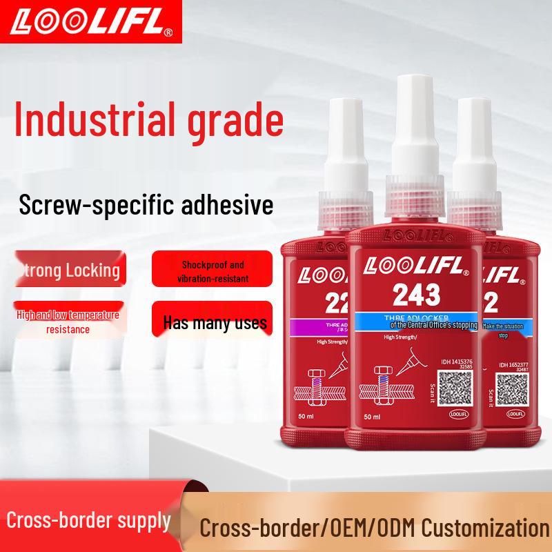 Direct Supply Screw Glue: Medium-High Strength, High Temperature Resistant Threadlocker Anaerobic Adhesive. Model 290 - 50ml