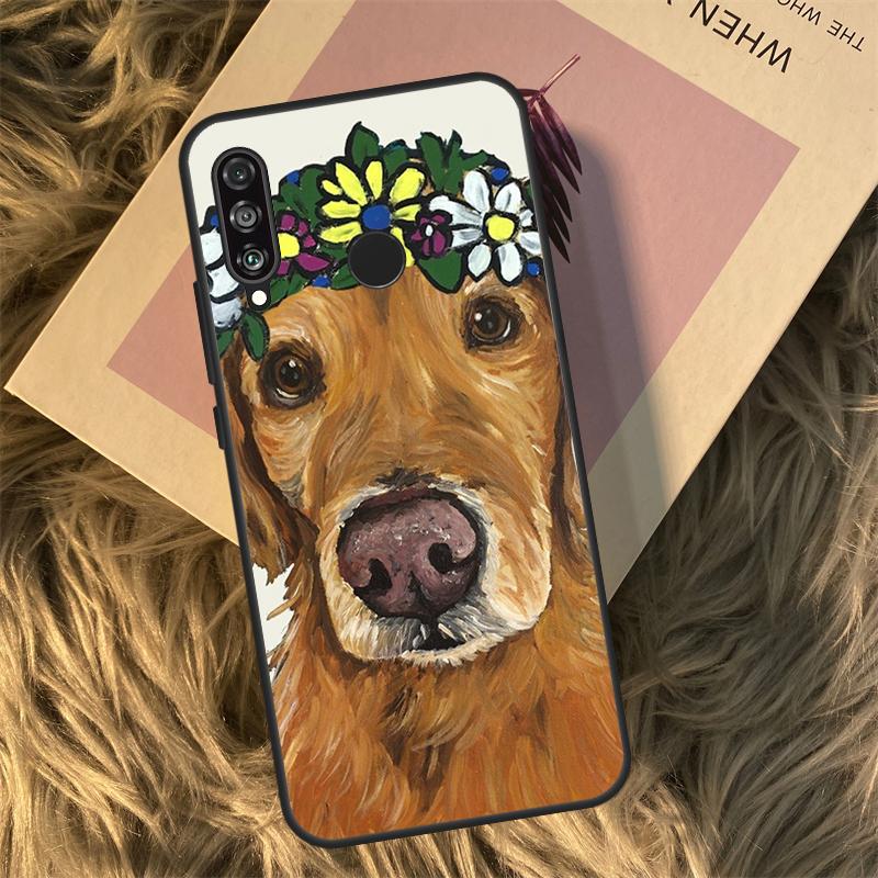 Golden Retriever Dog For Huawei Nova 9 10 SE 3i 7i 8i 11i 12i Y60 Y61 Y70 Y72 Y73 Y90 Y91 P20 P30 P40 Lite Case
