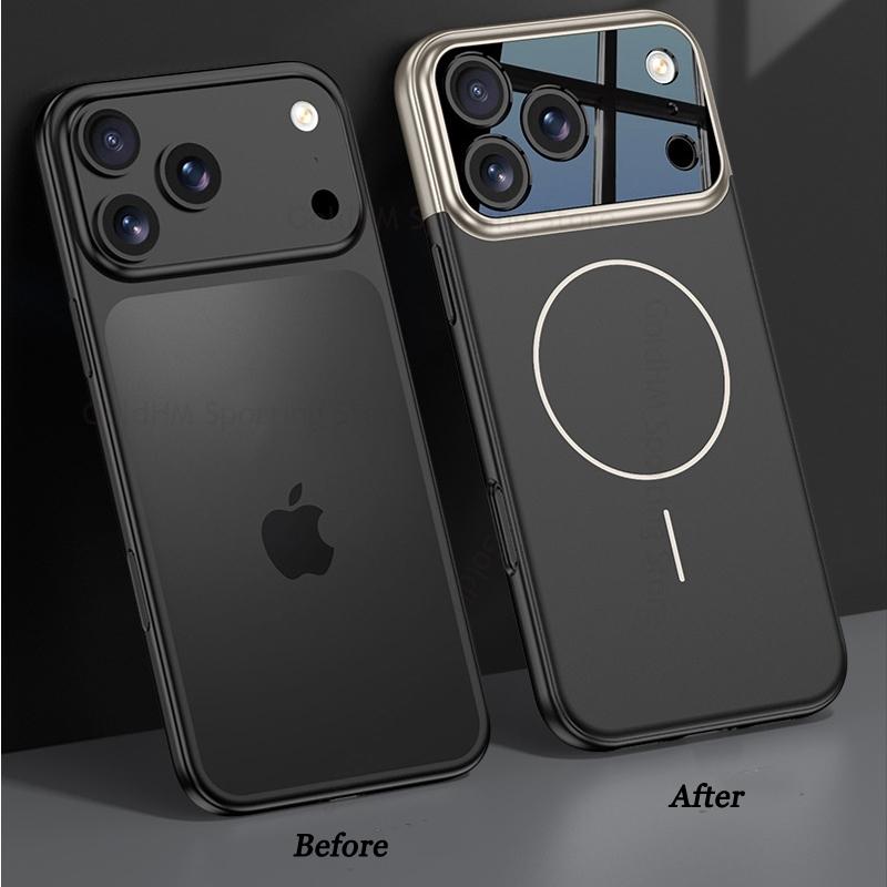 For Iphone 17 Pro Max Magsafe Camera Wireless Charge Case For iPhone Apple 17 Pro Max Ultra Slim Magsafing Shockproof Cover For iPhone 17 Pro Capa