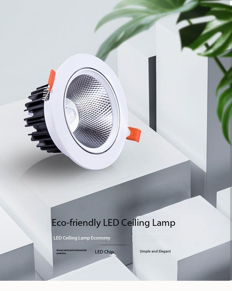 Modern Recessed LED Downlight Energy Saving Ceiling Light for Home and Office