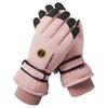 Rechargeable Heated Motorcycle & Cycling Winter Gloves - Thick, Windproof, Velvet-Lined.