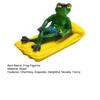 Floating Resin Frog Figurine Funny Frog on A Pool Float Statue for Outdoor Garden
