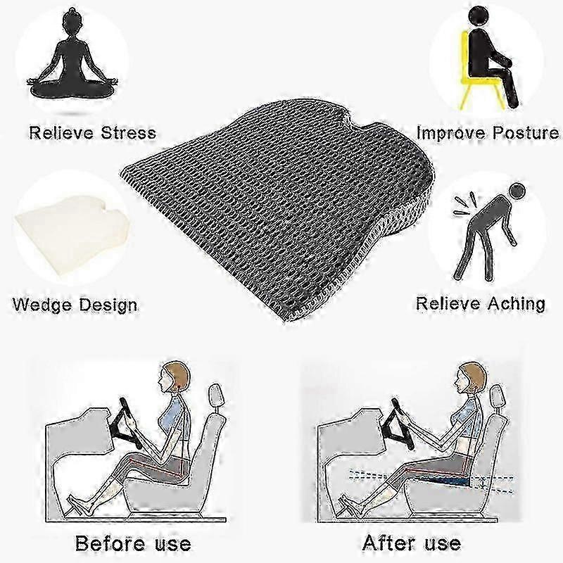 Ergonomisk kilkudde för bil lastbil smärtlindring_i*