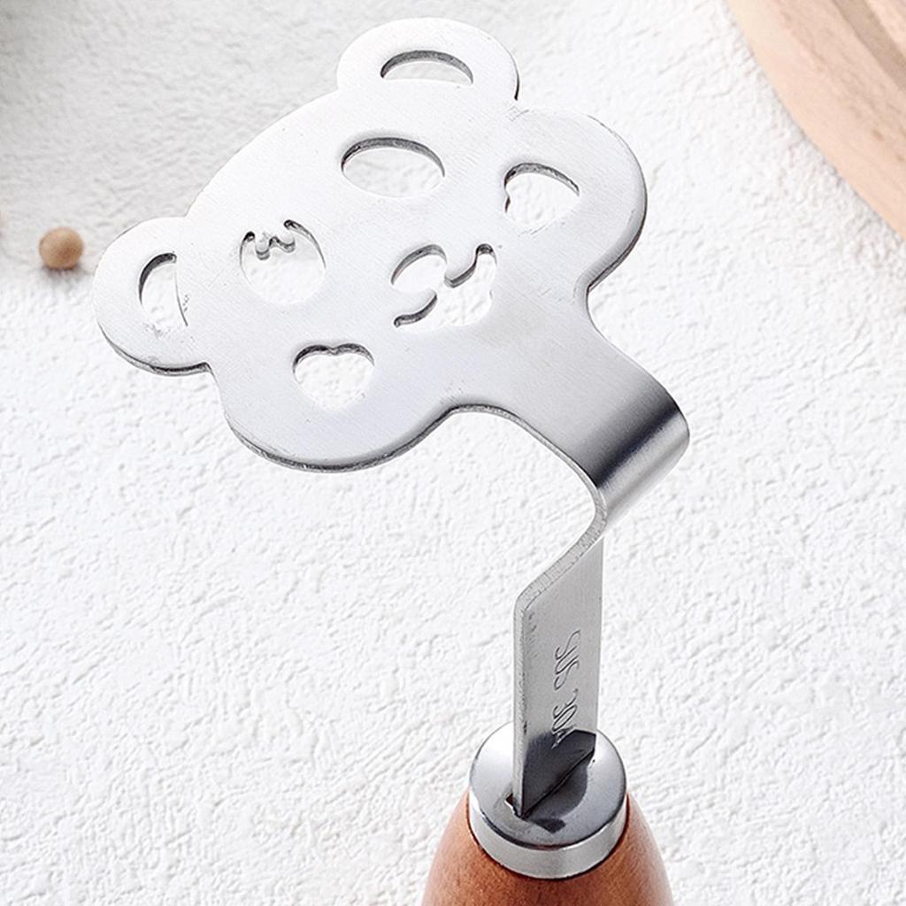 Potato Smasher Wooden Handle Food-Grade Stainless Steel Bean Smasher Food Masher Tool for Fruit Avocado Vegetable Salad Meat
