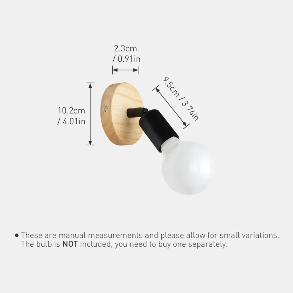 New Design Wrought Iron Wooden Wall Light Sconce Indoor Vintage Nordic Wall Lamp  Indoor Coffee Shop Bedroom