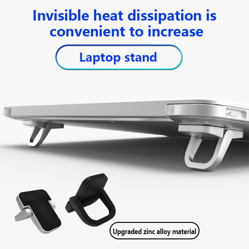 1 Par Mini Pernas Para Macbook Pro Huawei Xiaomi Notebook Base De Alumínio Suporte Ferramentas Laptop Suporte Radiador Para Suporte De Teclado