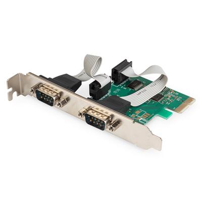Placă de Interfață Serială Adaptivă PCIe Digitus DS-30000-1 | 2 Porturi | AX99100