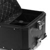 Motorrad Aufbewahrungsbox Heckbox Gepäckträger Topbox Schwarz 45L Motorrad Aluminium Topcase Heckbox Gepäck