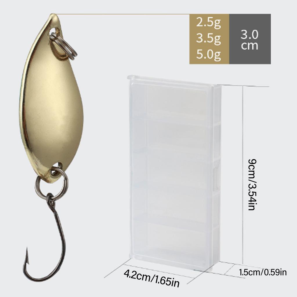 10Pcs Fishing Spoons Lures Single Hook Set Spoons Hard Fishing Lures Metal Fishing Lures Fishing Sequins Lures Baits