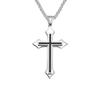 Double Sword Pirate Titanium Steel Pendant Vintage Halloween Skull Ghost Head Anchor Stainless Steel Necklace