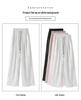 Women's Summer Ice Silk Ink Painting Wide-Leg High-Waisted Floor-Length Pants