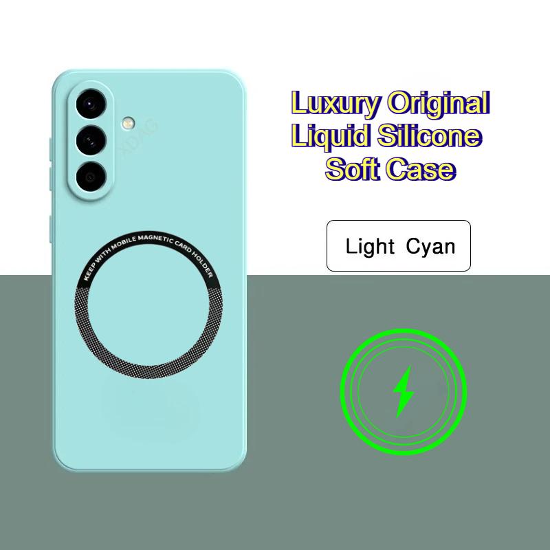 Luxury Original Liquid Silicone Soft Case For Samsung A57 A37 A17 A07 A56/36/26/16/06 A55/35/25/15/05S S26 S25 Ultra Plus Cover
