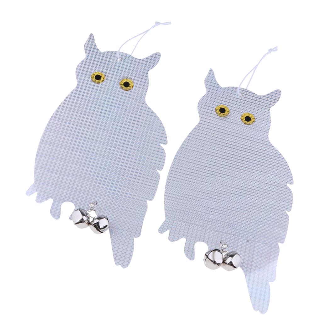 Buy Reflective Owl Decoy & Bird Repellent Scarecrow Deterrent with Bells at affordable prices