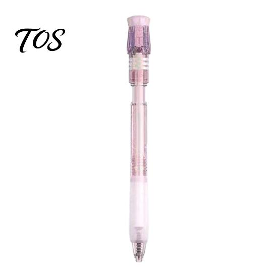 Comfortable Grip Pens Turbine Spinning Gel Pen, Stress Relief Gyro Top Quick-drying Precision Writing Tools 0.5mm Black Ink Pen for Office School And