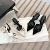High-heeled Sandals for Women's Summer Belt Buckle Bag Head Pumps Womens New One-word Strap Stiletto Pointed High Heels Women