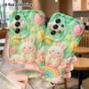 Phone Case: 2D Flat, Suitable for Samsung Galaxy A34 A35 M05 M06 S20 S22 S21 FE Plus 5G Protective Case, Cloud Little White Rabbit, Perfect Holiday Gi
