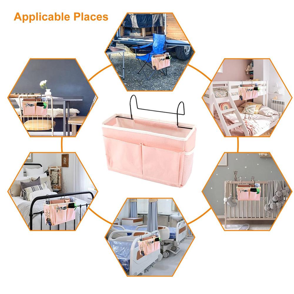 Portable Hanging Storage Box, Bedside Table Storage Bag Storage Bag Baby Care Storage Box, Storage Crib Dormitory Storage Basket