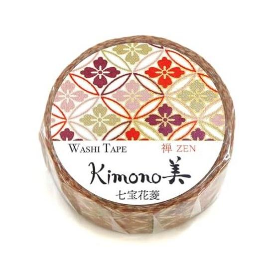 Kimono Beauty Masking Tape Shippō Hanabishi GR-3051