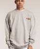 CREAM SODA LAB Human Highlight Fire Sweatshirt Gray Red