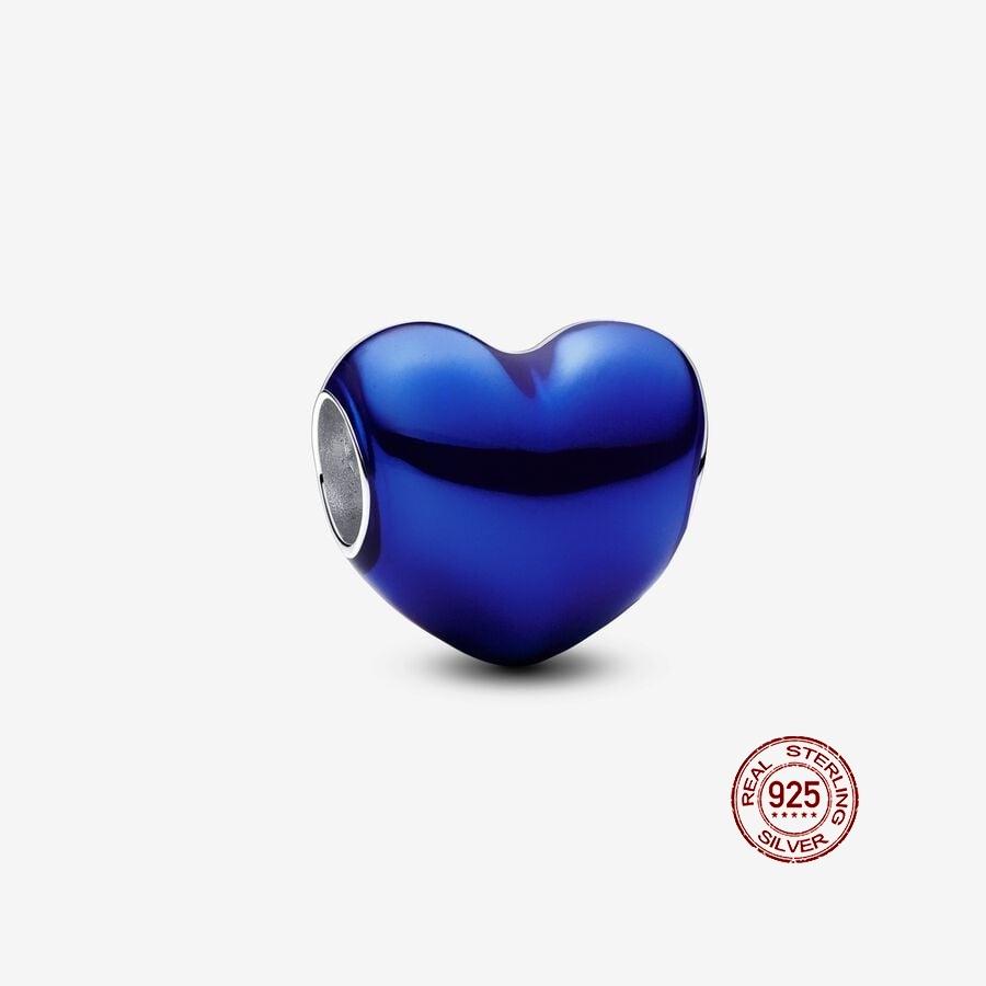 New Black/Red/Blue/Green/Purple Heart Series For Original Bracelet Bead Charm 3Mm Diy Necklace Pendant Accessories