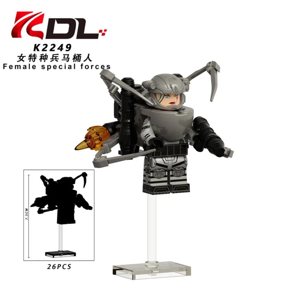 Skibidi Toilet MOC Abstract Robot Building Blocks Compatible With LEGO Monitor TV Man Delicate Figures Mini Model Bricks Toys