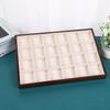 Walnut Jewelry Display Tray for Rings, Necklaces, and Bracelets