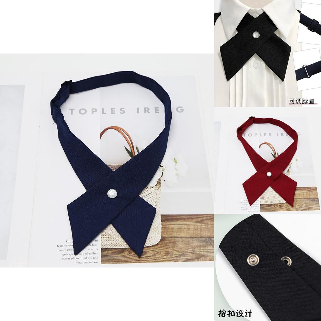 Student Graduation Cross Neck Bow Tie Accessory For Academic Attire