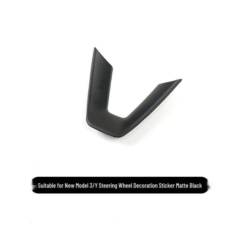 Carbon Fiber Pattern Steering Wheel Decorative Patch for Model 3 Interior