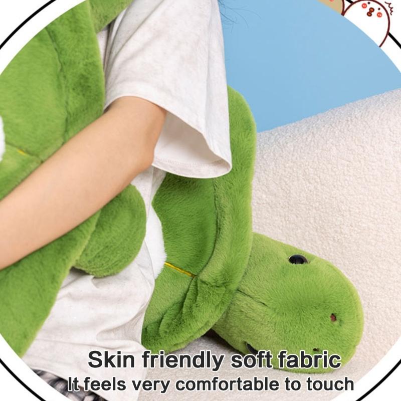 Charm Cartoon Turtles Stuffed Plushie Pillow,Soft Huggables Cushions for Travel,Home Decorative Pillow Bedroom Accessory
