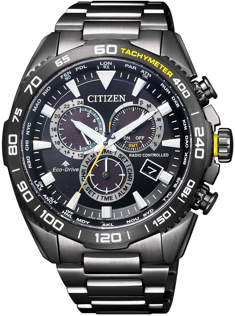 Watch Promaster LAND Series Radio Controlled Watch Direct Flight Black [Citizen] CB5037-84E Eco-Drive Men's
