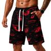 Men Loose Fit Halloween Themed Shorts with Pockets Drawstring Waist Athletic Casual Shorts for Sports and Wear