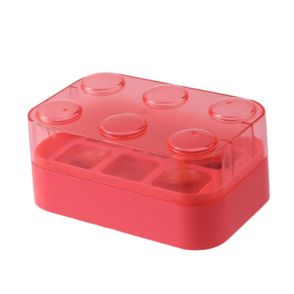 

Пресс-форма для льда, тип нажатия, форма для кубиков льда с впрыском воды, портативная DIY машина для льда, форма для кубиков льда, для путешествий красный