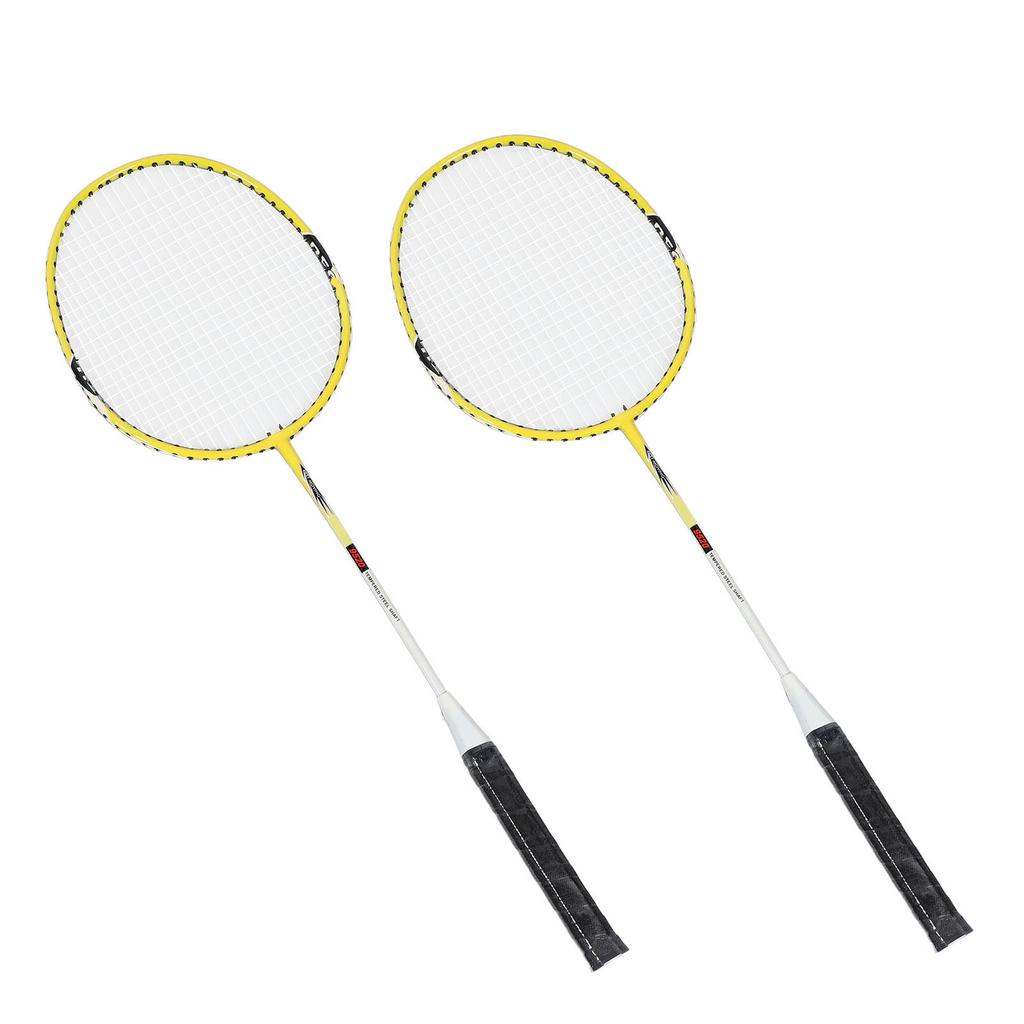 Badmintonschläger Eisenelegierung Nylon Anti-Rutsch-Griff Tragbarer Badmintonschläger mit Tragetasche für