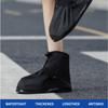 Thickened PVC Rain Shoe Cover Waterproof Anti Slip Wear Resistant Outdoor Sand Proof Riding Foot Protector for Rainy Days