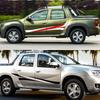Car Stickers For Renault Duster Oroch Pickup Door Side Skirt Stripes Decals Truck Graphics Vinyl Decor Cover Auto Accessories