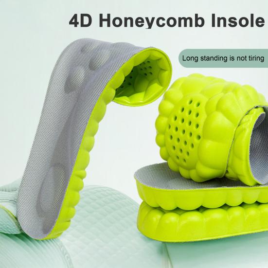 Breathable Insoles Shock Absorption Fast Drying Shoe Inserts Running Sports Insoles Moisture Absorbing Running Orthopedic Care Insoles