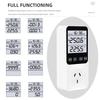 220V/120V AC Digital Power Meter Wattmeter Socket Wattage Kwh Test Energy Meter Electric Consumption Analyzer EU FR US UK AU BR
