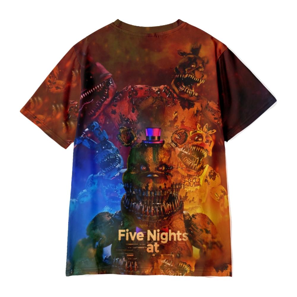 New Funny Cartoon Five Nights At Freddy's T Shirts Cool Men's Tshirt O Neck Casual Unisex Streetwear Anime Fashion Tee