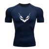 Men's Compression Fitness Sports T-Shirt, Carnage Grin Sharp