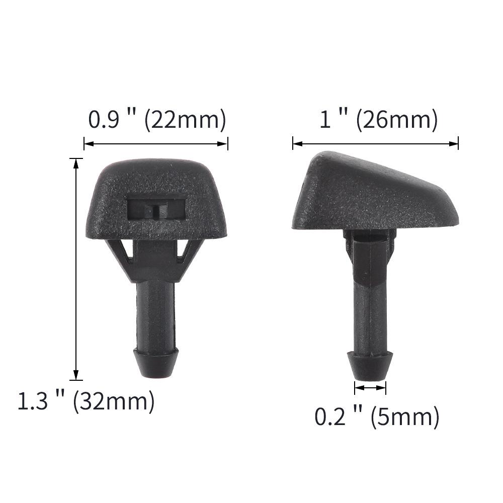 2 stuks/partij Voorruitenwisser Ruitensproeier Sproeikoppen Voor Volvo C30 V40 S40 V50 C70 S70 S80 XC70 XC90 30655605 7845009
