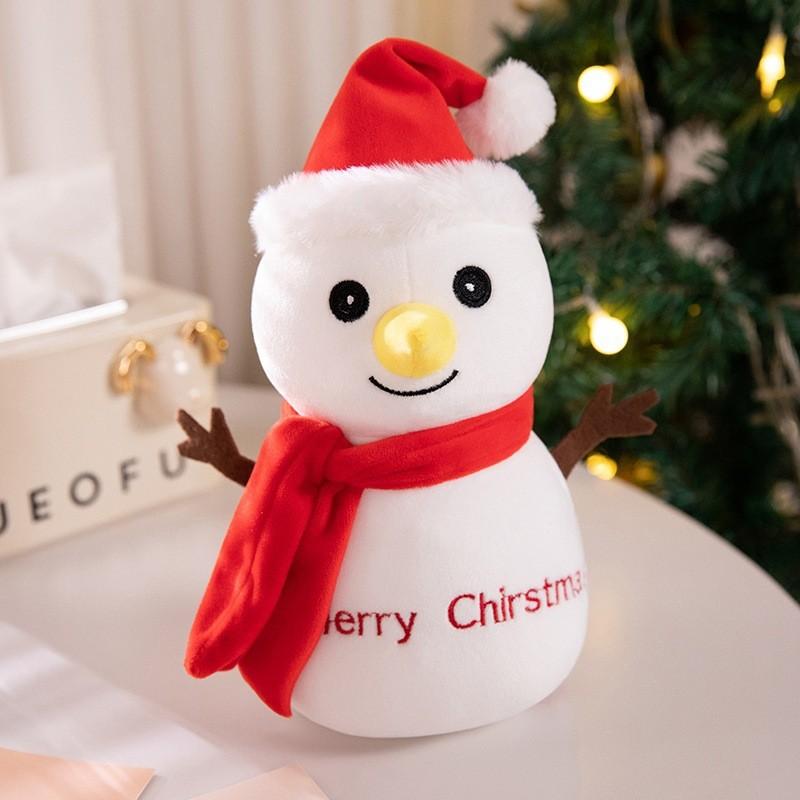 

Снеговик Светящийся Лось Санта Клаус Плюшевая Игрушка Мультяшная Мягкая Кукла Подарок Украшение Snowman