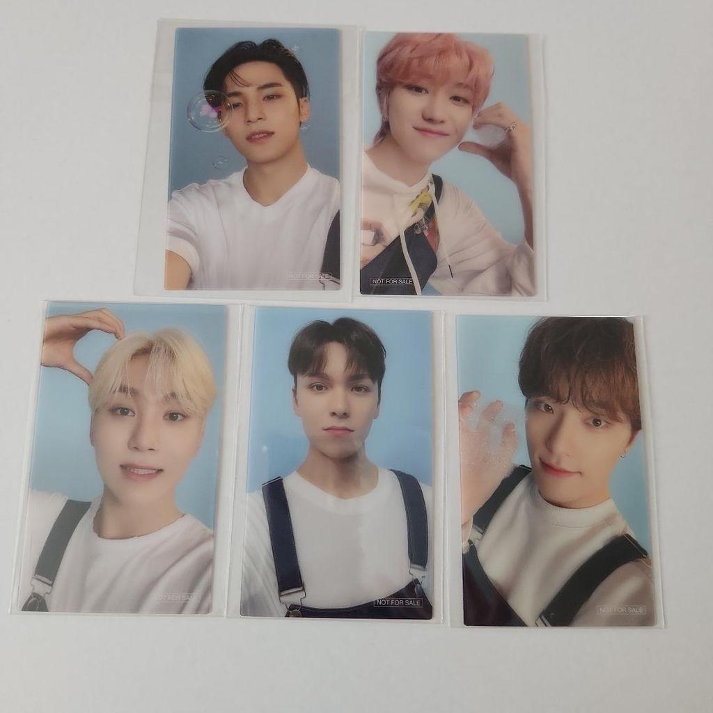 [USED] SEVENTEEN DREAM Universal Music Bonus Clear Trading Cards (12 cards)
